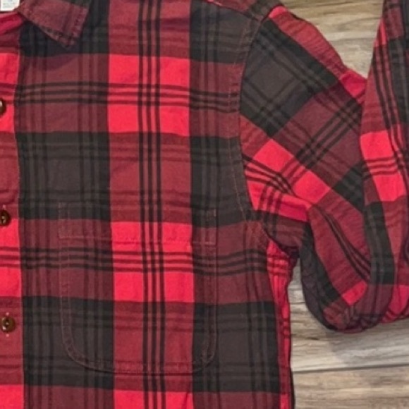 J.Crew Slim Fit Plaid Flannel Shirt Men’s Small Red Black 100% Cotton - Picture 5 of 6